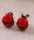 Brinco Rose Vermelho