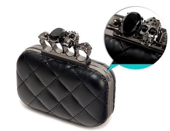 Clutch Black Skull Ring