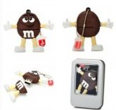 Pen Drive 4 Gb - M&M Marrom